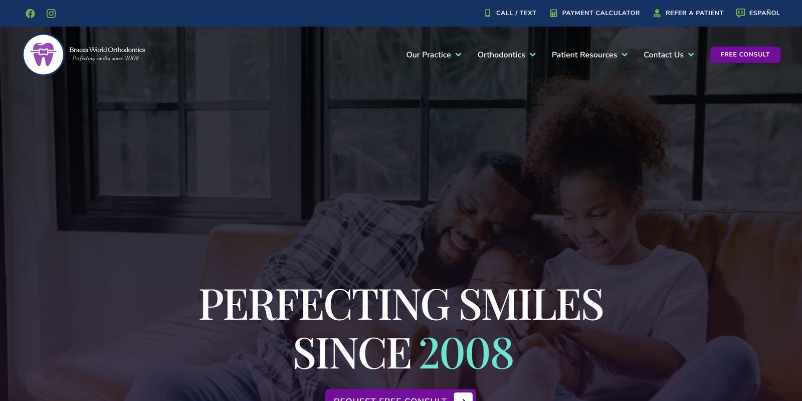 Braces World website screenshot