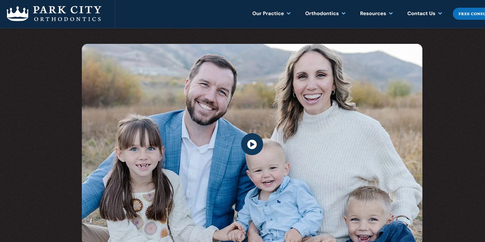 Park City Orthodontics — practice video section